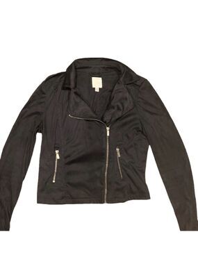 Lauren Conrad| Moto jacket. Faux micro suede. Medium. J18